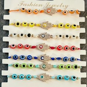 Evil eye 🪬 bracelets never worn or used brand new and different colors
